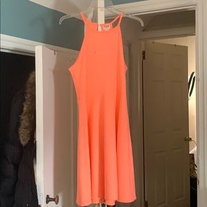 orange Junior girls sun dress
